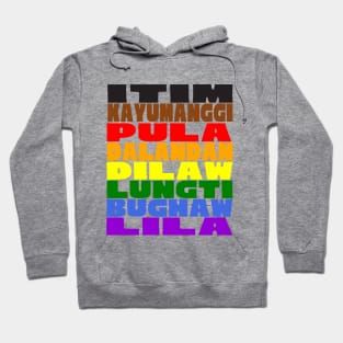 Pride Colors in Tagalog Hoodie